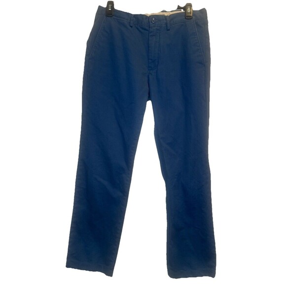 J Crew Men’s BLUE Broken In Chino Pants Urban Slim Nonstretch Sz 30w X 32L - Picture 1 of 12